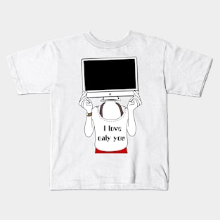 coder shirt computer loves only you Kids T-Shirt